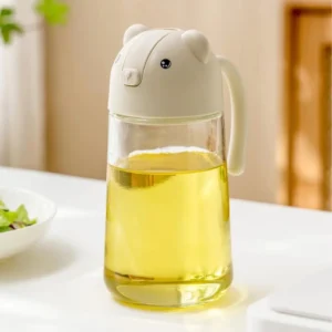 Garrafa de dispensador de óleo de plástico cozinha churrasco cozinhar dispensador de azeite frasco de óleo cozimento vinagre mo