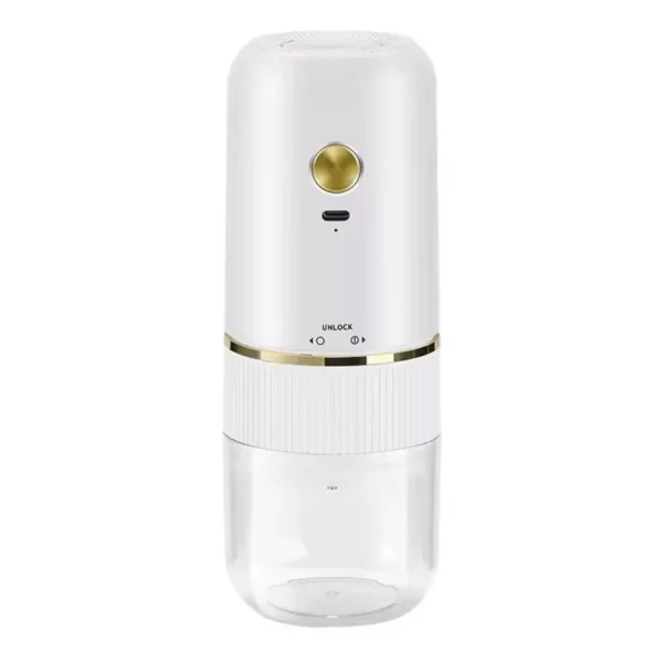 Moedor de café elétrico portátil recarregável usb tipo c 13w compacto silencioso fácil de usar moagem rápida ajustável cozinha