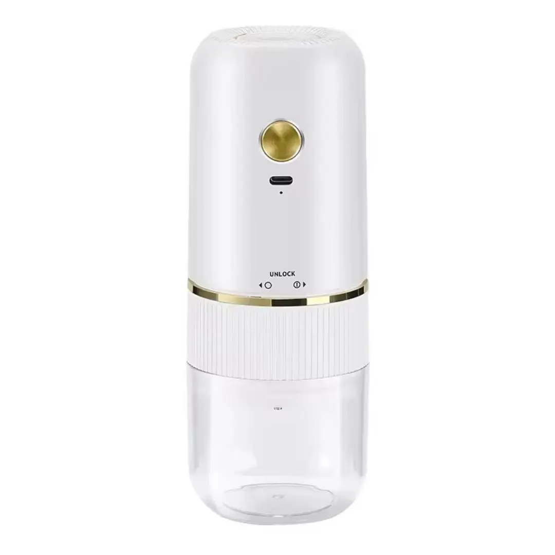 Moedor de café elétrico portátil recarregável usb tipo c 13w compacto silencioso fácil de usar moagem rápida ajustável cozinha