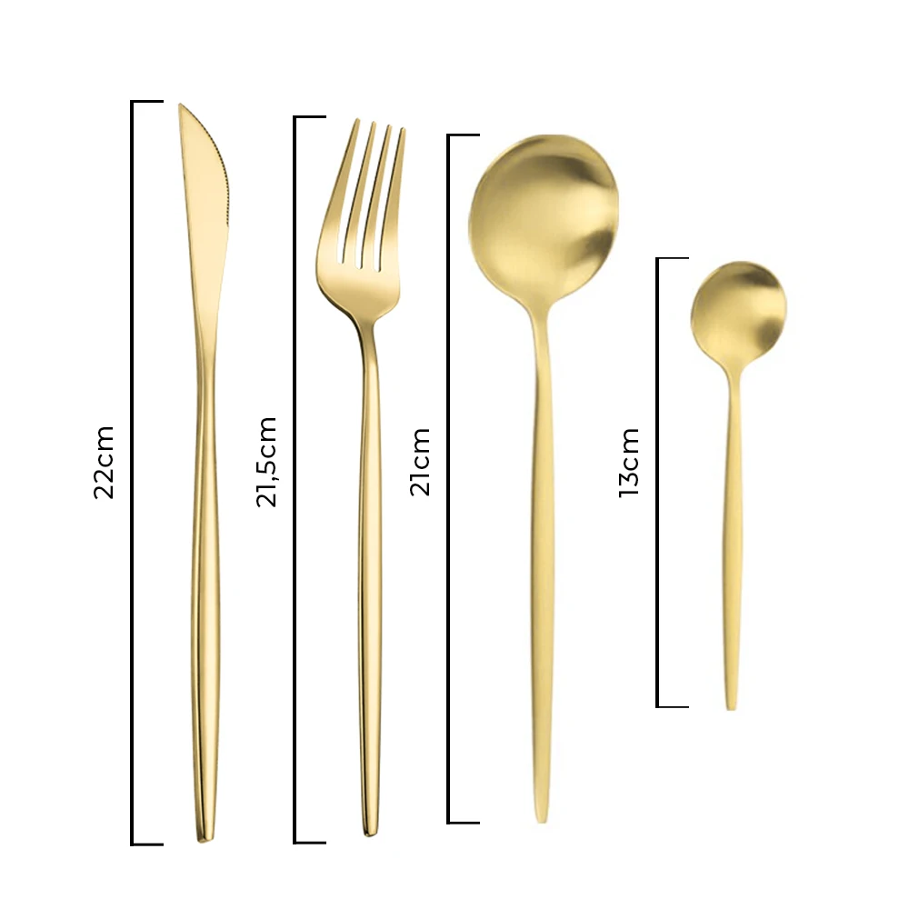 MODUS Conjuntos De Talheres,Aço inoxidável,Quatro Tipos de Louça, Faca,Garfos,Dois Tipos de Colheres,Talheres,24PCS - Image 7