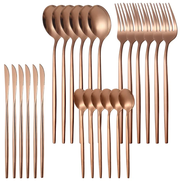 MODUS Conjuntos De Talheres，Aço inoxidável，Quatro Tipos de Louça, Faca，Garfos，Dois Tipos de Colheres，Talheres,24PCS