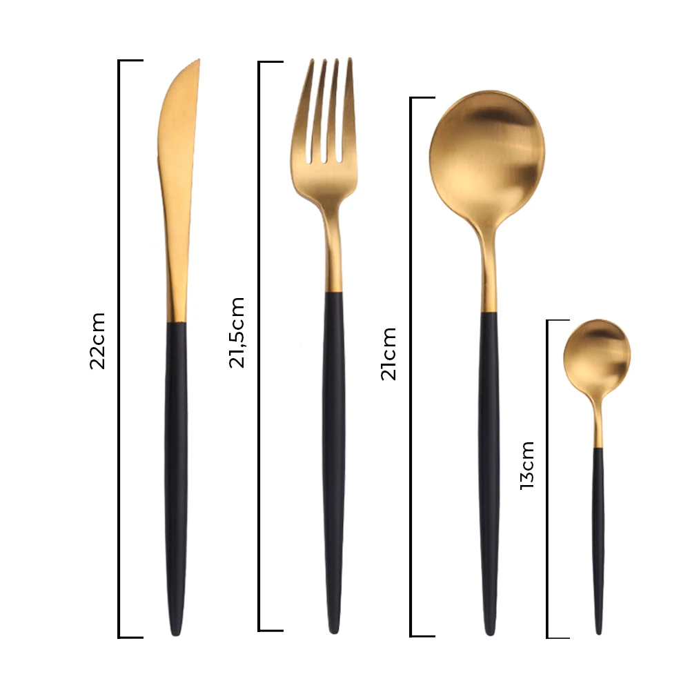 MODUS Conjuntos De Talheres,Aço inoxidável,Quatro Tipos de Louça, Faca,Garfos,Dois Tipos de Colheres,Talheres,24PCS - Image 2